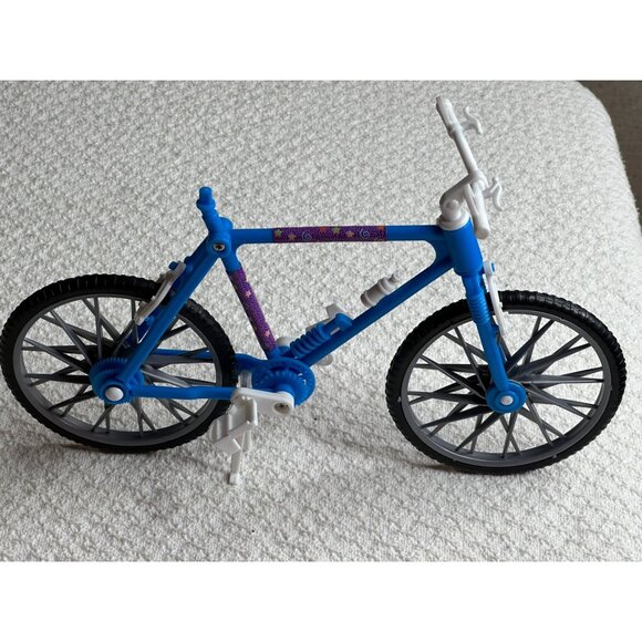 Barbie Mattell Bike kickstand 1:6 Scale Model Blue Purple White Decor - Picture 1 of 5